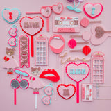 Valentines Hair Clips Pair/Valentines hair accessories/ Valentine’s Day Gift for girls/Hairclips/valentines accessories